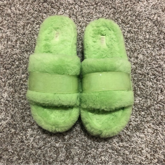 Ugg Plush Platform Slides Slippers - Picture 2 of 8